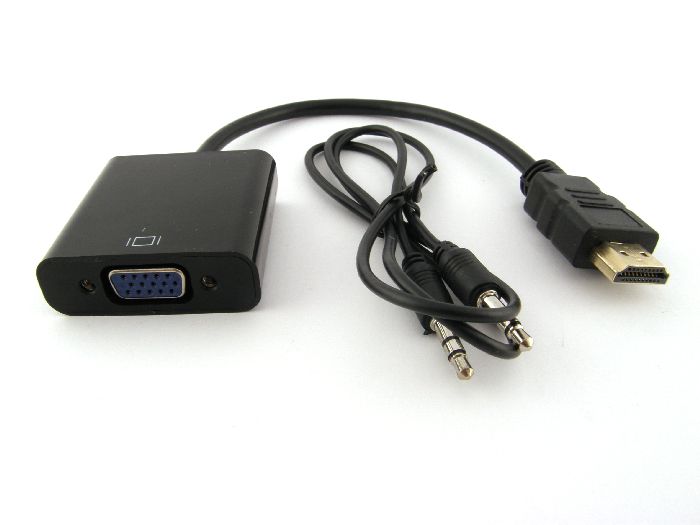 Конвертер HDMI - VGA + звук